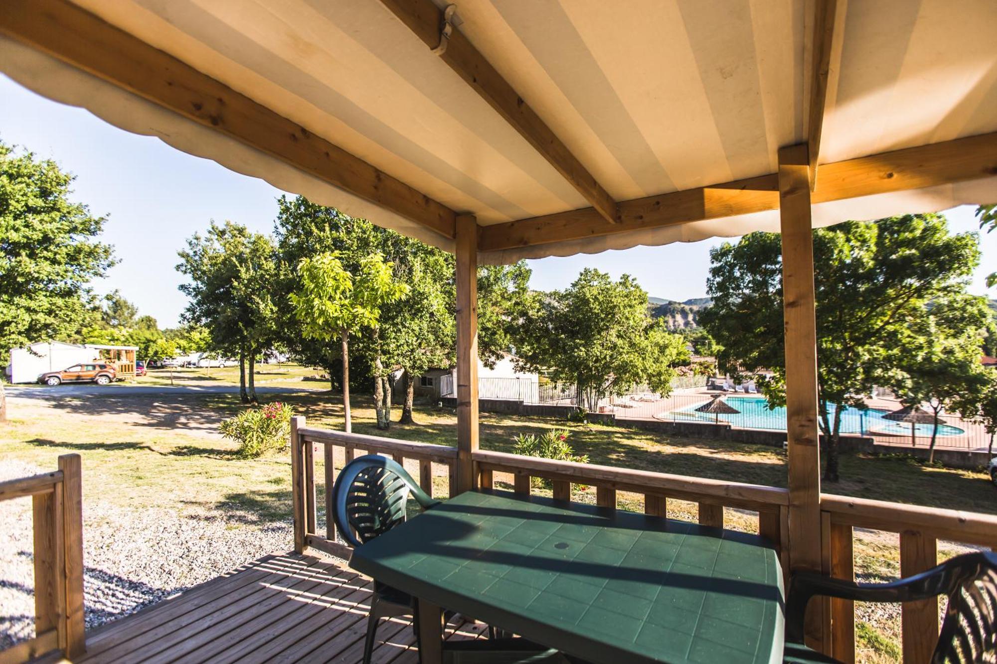 Camping La Chapouliere Ruoms Bagian luar foto