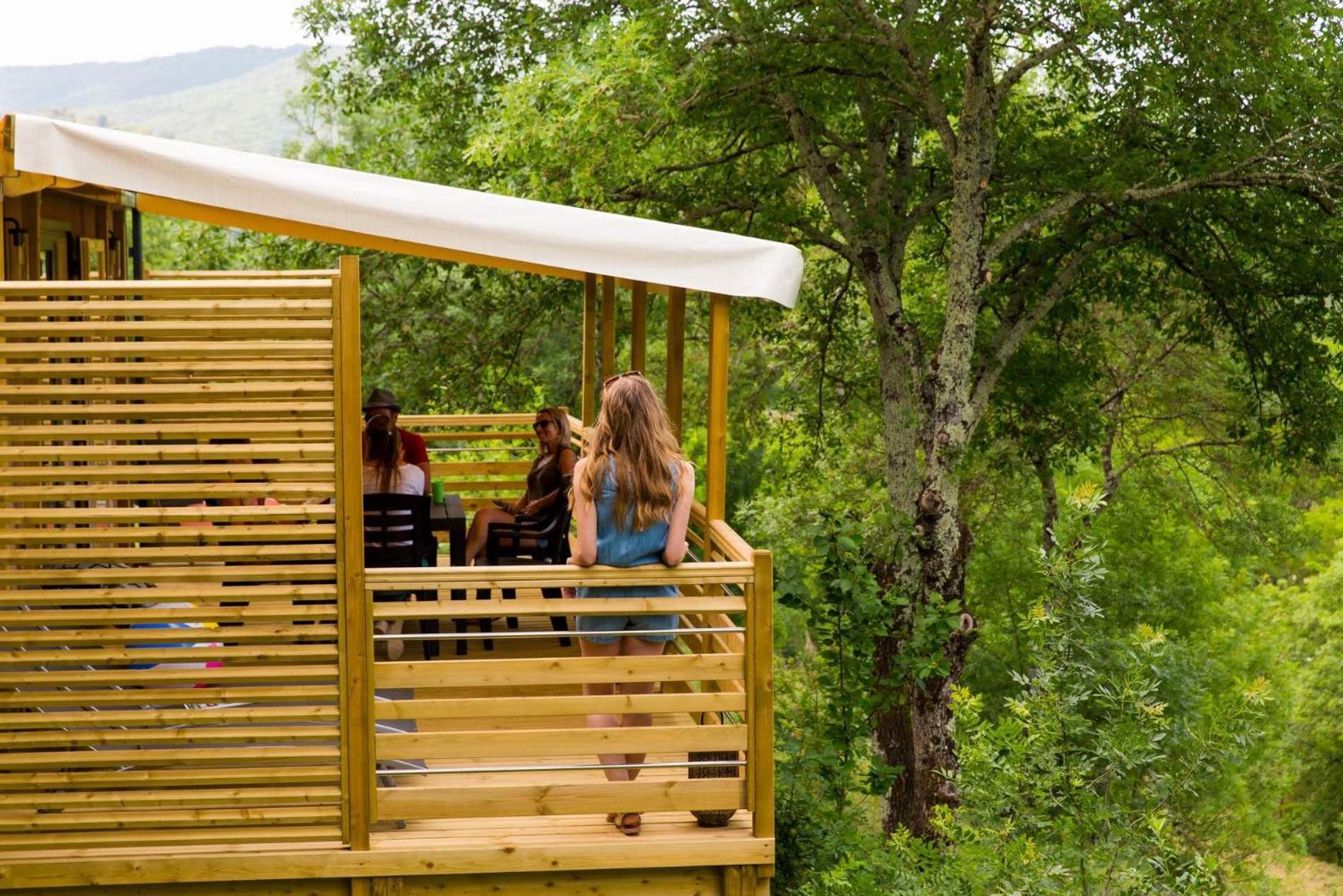 Camping La Chapouliere Ruoms Bagian luar foto